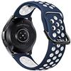 iBazal 22mm Galaxy Watch 46mm/Galaxy Watch 3 45mm/Gear S3 Frontier Classic Cinturino Silicone Compatibile per Huawei Watch GT/GT 2 46 mm Bands - Blu/Bianco