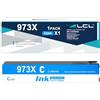 LCL Cartucce d'inchiostro Compatibile 973 973X F6T81AE High Yield 7000Page | (1Ciano) Sostituzione per Hp PageWide Pro 452dn 452dw 452dwt 477dn 477dw 477dwt 552dw 577dw 577z Managed MFP P57750dw