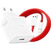 Witfoam Caricabatterie Rapido 67W SUPERVOOC con Cavo USB-C 6A da 1,5M per RealMe, OPPO e OnePlus - Compatibile con GT 7 Pro, Reno 13, Find X8, 13, Nord CE 4, Find X7 Ultra, Ricarica Sicura e Ultraveloce