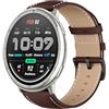 Niboow 20mm Pelle Cinturino per Amazfit T-Rex 3 Pro 44mm/Cheetah 2 Pro | per Amazfit Active 3 Premium/Active 2/GTR Mini/GTS 4 Mini, Con Fibbia in Acciaio Inossidabile Morbida Pelle Cinturini