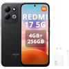 XIAOMI REDMI 17 5G Smartphone 4G+256GB,Helio G91-Ultra processore,display da 6,9 120Hz,Batteria da 7500mAh,Doppia fotocamera posteriore 50MP,Nero,Con caricatore da 67W