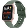 Tobfit Cinturino in Silicone Sportivo 20mm per Amazfit GTS/Bip/GTR 42mm - Compatibile con GTS 2/2 Mini/2e/3/4/4 Mini, Bip U/Lite/S/3