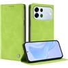 TAUYN Cover Custodia Folio in Pelle per Oppo A7 Pro Max | Design a Flip Magnetico Premium PU Pelle Antiurto Wallet Case, con Supporto & Porta Carta Protezione Completa. Verde
