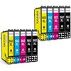 SINOPRINT Confezione da 10 cartucce 502XL compatibili con cartucce Epson 502 XL, per Expression Home XP-5100 XP-5105 XP-5155 XP-5150, Workforce WF-2860 WF-2865 WF-2880 WF-2885 WF-2860DWF WF-2865DWF