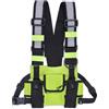 Remingtape Walkie Talkie Borsa Petto Doppia Radio Riflettente Pettorina Porta Imbracatura Borsa Gilet Rig Walkie Talkie Confezione Frontale B