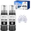 Nextpage 104 Inchiostro 104 Nero Compatibile per Epson EcoTank ET-1810 ET-2710 ET‑2711 ET-2712 ET-2714 ET-2715 ET-2720 ET-2721 ET-2726 ET-2810 ET-2811 812 1 04 bottiglie d'inchiostro nero (2 X nero)