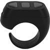 ASHATA Bluetooth Page Turner, Smart Ring Remote, Telecomando Page Turner, Ring Controller, Phone Romanzo Guarda la TV Pagina Fai Clic Sul Dispositivo Selfie (Nero)