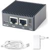 youyeetoo NanoPi R3S-LTS RK3566 Dual Gigabit SBC 2GB RAM 32GB eMMC OpenWrt Docker IoT NAS, alloggiamento in alluminio opzionale (1 GB RAM, no eMMC, con alloggiamento e alimentatore)