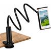QWORK® Supporto Telefono Letto, 1.2M Supporto Telefono a Collo di Cigno Regolabile, Supporto Tablet con Braccio Lungo, per Telefoni, Tablet, Altri Dispositivi
