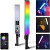 NEEWER Luce Bastone LED RGB con Controllo APP & 2,4G, Aggiornato Mixer di Tonalità 360° Toccabile RGBWW, 2500-10000K, CRI/TLCI97+, 18 Effetti di Scena, Batteria 7,4V 31Wh, per Foto Vlog, BH-30S