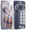 Phoona Cover per Motorola Moto Edge 60 Neo 5G / Edge 50 Neo 5G Custodia con 2 Pezzi Pellicola Vetro Temperato,Ultra Sottile Trasparente Silicone Protettiva Case Sottile Morbida Antiurto Cover