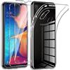 Phoona Cover per Samsung Galaxy A20e Custodia con 3 Pezzi Pellicola Vetro Temperato,Ultra Sottile Trasparente Silicone Protettiva Case per Samsung A20e Sottile Morbida Antiurto Cover