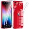 Phoona Cover per iPhone 8/7 / SE 2020 / SE 202 Custodia con 2 Pezzi Pellicola Protettiva,Trasparente Morbido TPU Caso per Samsung A34 5G,Anti-Goccia, Anti-Scratch,Nessun Ingallimento,Ultra Sottile