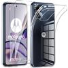 Phoona Cover per Motorola Moto G13 / G23Custodia con 2 Pezzi Pellicola Vetro Temperato,Ultra Sottile Trasparente Silicone Protettiva Case per Moto G23 Sottile Morbida Antiurto Cover