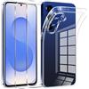 Phoona Cover per Samsung Galaxy S25 FE Custodia con 2 Pezzi Pellicola Vetro Temperato,Ultra Sottile Trasparente Silicone Protettiva Case per Samsung S25 FE Sottile Morbida Antiurto Cover