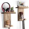 VINCOURNA Porta Chitarra da Muro, Appendi Chitarra da Muro Set da 2, Supporto Chitarra, Reggi Chitarra per Chitarra Acustica, Electric Guitar, Basso, Ukulele - Nero Carbonizzato