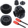 SanBouSi M33 - Mangime autocentrante da 100 mm, 4 ganasce, mandrino M18, adattatore filettato