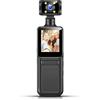 POPETPOP Mini Videocamera Sportiva Compatta Nera in Abs con Registrazione