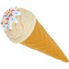 VALICLUD Modello Realistico di Gelato Artificiale a Forma di Cono in Pvc Bianco per Decorazione e Puntello Fotografico per Fotografia e Ambienti Cafè