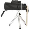 Tofficu Monocolo Telescopico Portatile 40x60 Nero ad Alta Definizione | Treppiede Incluso, Supporto Telefono, Vetro e Plastica, per Partite e Concerti