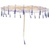 OSALADI Ombrello Giapponese in Stile Classico Stampa Blu Ombrello Decorativo per Fotografia e Spettacoli Teatrali Accessorio per Matrimoni e Cosplay Diametro 82 CM Modello Adulto