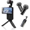ORDRO M5 con MIC, Videocamera, Vlogging Camera, Stabilizzazione Gimbal a 3 assi, 4K 60fps, Face Tracking, 3.5 Touchscreen Rotatable Vlog Camera per YouTube