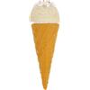 jojofuny Modello di Gelato Artificiale Bianco in Pvc Conico per Vacanze Estive, come Para Helados Multifunzionale e Accessorio Fotografico per Vetrine e Cafè
