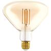 Eglo LED E27 dimmerabile, grande lampadina vintage ambra di medie