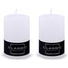 DONAU HOME - Candela rustica a pilastro, 1 pezzo, 10 x 7 cm, non profumata, per decorare il soggiorno, il bagno, 49 ore, durata di combustione/decorazione candela di cera/Nordic Ambiance