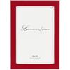 Lawrence Frames in Metallo Placcato Argento con Smalto Cornice, Red, 4 by 6
