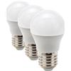 Velamp lampadina LED forma a sfera (P45) - Copertura opale - Attacco a vite grande (E27) - Potenza 8W Equivalenti 60W - Luminosità 806lm - Temperatura colore 3000K (luce calda) (Confezione da 3)