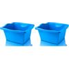 IPEA Bacinella in Plastica Quadrata Multiuso 7L - SUPER SOLIDA - Made in Italy - 33 x 33 x 16 cm - Vaschetta per Lavare Casa, Vesititi, Bucato, Piatti - Plastica Dura - Uso Interno ed Esterno