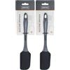 Nerthus FIH 1246 spatola cucina silicone antiaderente senza BPA utensile cucina quotidiana (Confezione da 2)
