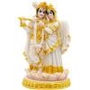 alikiki Statua indù Radha Krishna idoli - 14 cm H effetto marmo indiano dio Krishna Radha scultura per Diwali Puja regalo di nozze casa ufficio Mandir tempio altare santuario decorazione