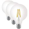 Eglo E27 LED dimmerabile, lampadina classica a globo, illuminazione (Confezione da 3)