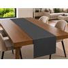 Claseba Runner da tavola in 100% cotone (antracite, 45 x 150 cm)