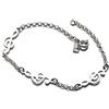 Minoplata Bracciale in argento sterling con figure chiave di sole è ideale se vuoi fare una donna che ama la musica, Argento