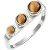SILVERTROVE in Anello placcato argento con Occhio di tigre pietra preziosa per uomo e donna gioielli fatti a mano di tutte le taglie CRG1265CC_50 (15.9)