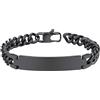 PROSTEEL Bracciale Unisex, in Acciaio Inossidabile 316L Placcato Oro 18 carati, Nero (con Confezione Regalo, Velluto) e Pistola Nera placcata