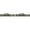 HUNTER collare per cane LONDON VARIO PLUS in nylon, regolabile, con scarico trazione, chiusura di sicurezza, resistente, leggero, asciugatura rapida, colore: verde oliva, taglia L-XL (Confezione da 2)