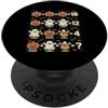 Spooky Halloween Teacher Educator Fall A Halloween Matematica Puzzle Zucca Fantasma Caramelle Mais Matematica Insegnante PopSockets PopGrip Adesivo
