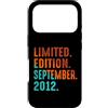 September 2012 Retro Vintage Year 2012 G Custodia per iPhone 17 Pro Edizione Limitata Settembre 2012 Compleanno