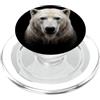 Majestic Polar Bear Face Wildlife Nature Orso polare con volto artico selvatico natura animale orso PopSockets PopGrip per MagSafe