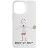 Whyitsme Design Custodia per iPhone 14 Pro Max Divertente Uomo Dottore, Dottor Medico Regali Ragazzi