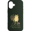 Fern & Frog Collective Custodia per iPhone 16 Vintage Frog Sarcastico Bouquet Di Fiori Umore