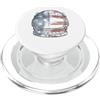 Nasa Astronauta Casco Con Bandiera Riempimento NASA PopSockets PopGrip per MagSafe