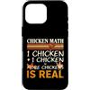 Chicken Math Poultry Humor Custodia per iPhone 16 Pro Max Pollo Matematica Un Pollo Più Un Pollo Più Polli