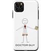 Whyitsme Design Custodia per iPhone 11 Pro Max Divertente Uomo Dottore, Dottor Medico Regali Ragazzi
