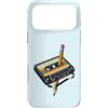 Vintage Cassette Tape and Pencil Nostalg Custodia per iPhone 17 Pro Max Nastro e matita vintage nostalgia festa anni '70 '80 '90