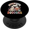 Spooky Halloween Teacher Educator Fall A Leggi di più Libri Carino Halloween Ghost Book Lover Reader PopSockets PopGrip Adesivo